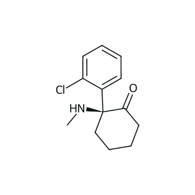 Esketamin — iskelet formülü (PubChem CID 182137)