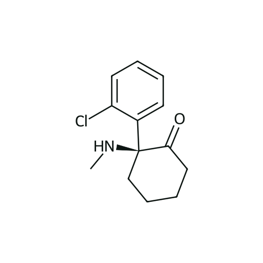 Esketamin — iskelet formülü (PubChem CID 182137)