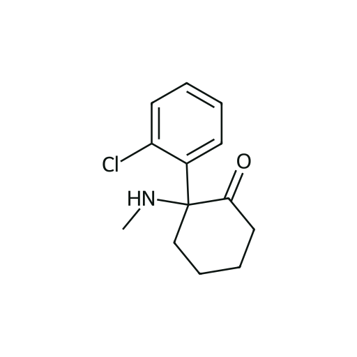 Ketamin — iskelet formülü (PubChem CID 3821)