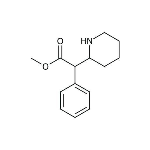 Metilfenidat — iskelet formülü (PubChem CID 4158)