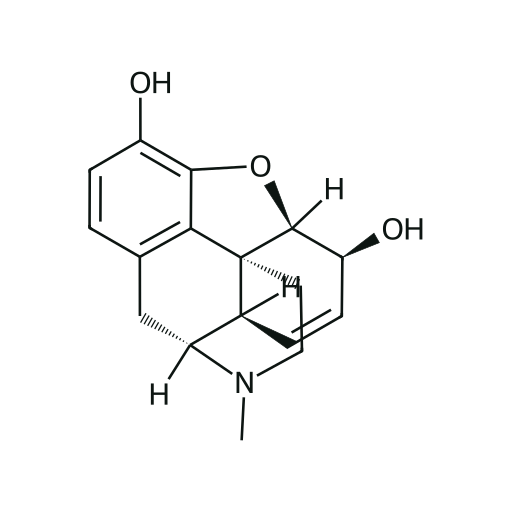 Morfin — iskelet formülü (PubChem CID 5288826)