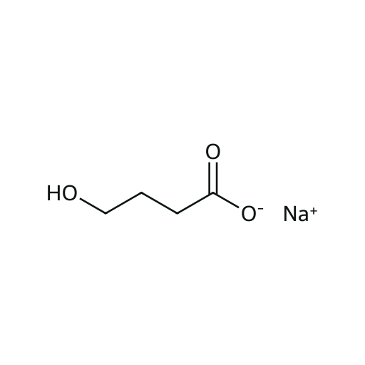 Sodyum oksibat — iskelet formülü (PubChem CID 23663870)