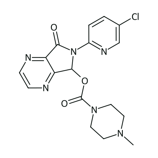 Zopiklon — iskelet formülü (PubChem CID 5735)